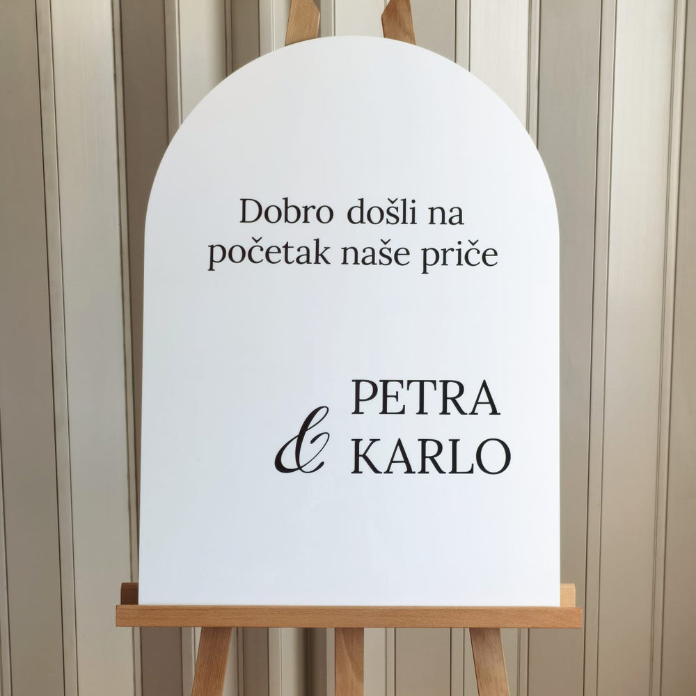 Akrilna ploča polukrug Klasik
