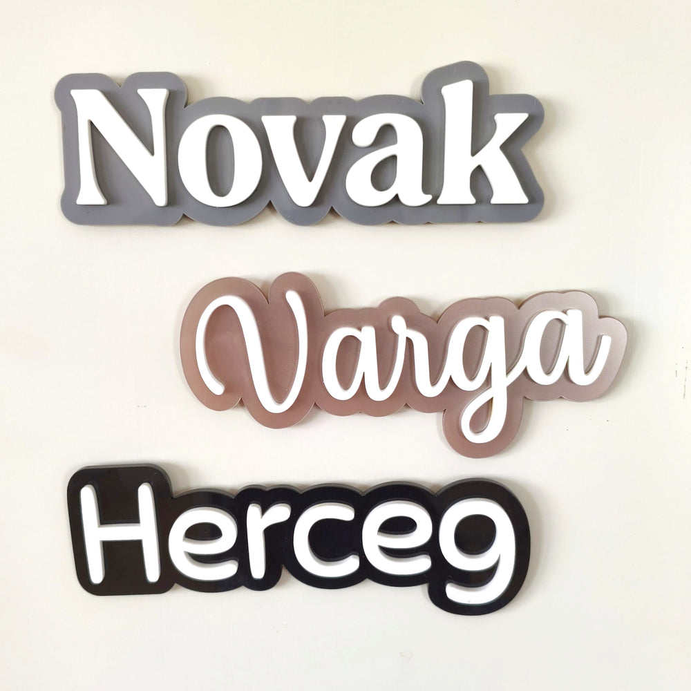 Akrilno prezime za vrata